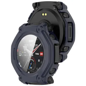 PC FULL COVER Plastový kryt so sklom pre Amazfit T-Rex 3 Pro 48mm modrý