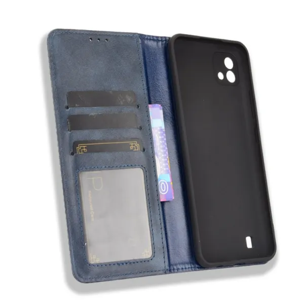 BUSINESS Peňaženkový kryt pre Realme C11 2021 modrý