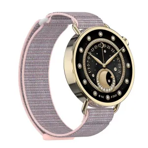 NYLON Vymeniteľný remienok pre Xiaomi Watch S4 41mm svetloružový