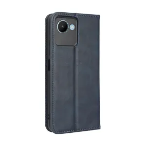 BUSINESS Peňaženkový kryt pre Realme C30 modrý