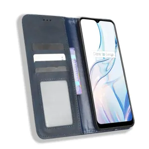 BUSINESS Peňaženkový kryt pre Realme C30 modrý