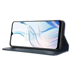 BUSINESS Peňaženkový kryt pre Realme C30 modrý