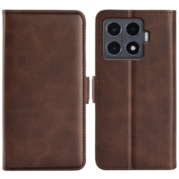 SIDE Peňaženkové puzdro pre Xiaomi 15T Pro tmavohnedé
