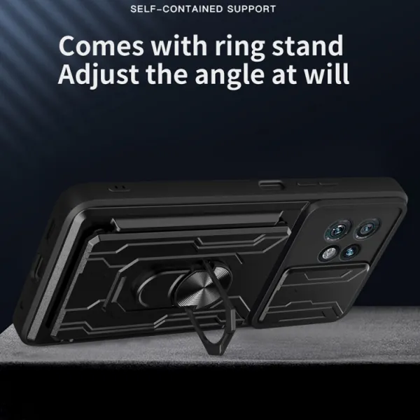 RING CAMERA Kryt s držiakom pre Motorola Edge 40 biely