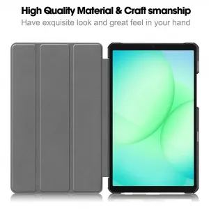 LEATHER Zaklápací kryt pre Samsung Galaxy Tab A11 čierny