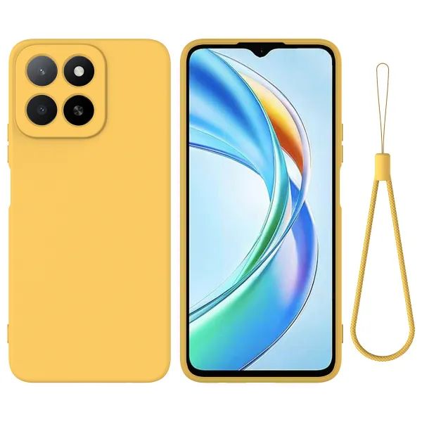 RUBBER Ochranný kryt pre Honor 400 Smart 5G / Honor X7d žltý