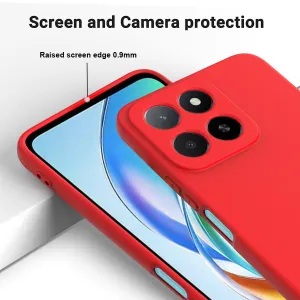 RUBBER Ochranný kryt pre Honor 400 Smart 5G / Honor X7d červený
