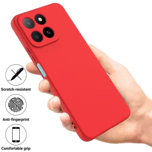 RUBBER Ochranný kryt pre Honor 400 Smart 5G / Honor X7d červený