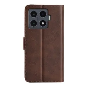 SIDE Peňaženkové puzdro pre Xiaomi 15T Pro tmavohnedé