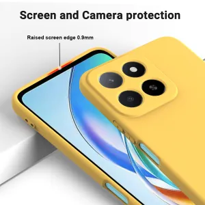 RUBBER Ochranný kryt pre Honor 400 Smart 5G / Honor X7d žltý