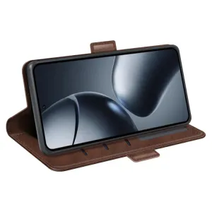 SIDE Peňaženkové puzdro pre Xiaomi 15T Pro tmavohnedé