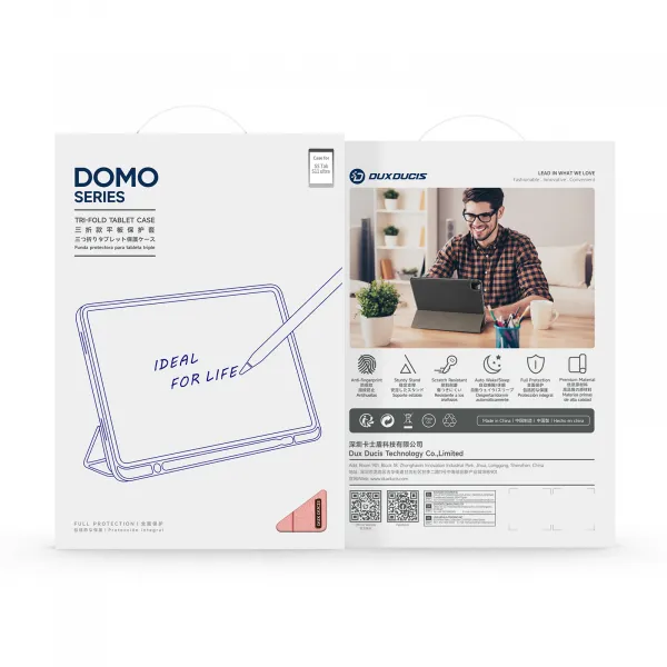 DUX DOMO Zaklápacie puzdro pre Samsung Galaxy Tab S11 Ultra ružové