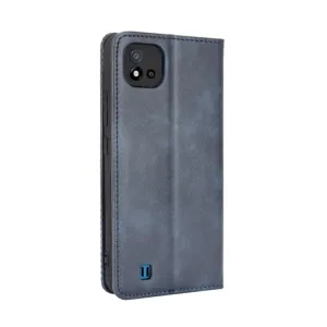 BUSINESS Peňaženkový kryt pre Realme C11 2021 modrý