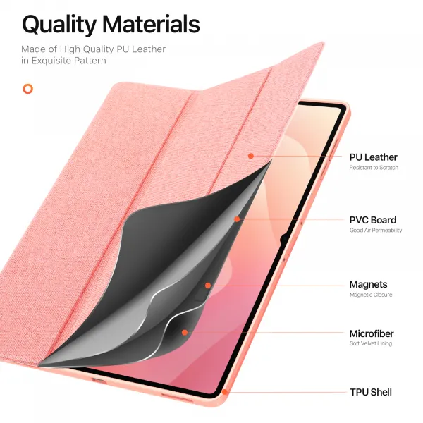 DUX DOMO Zaklápacie puzdro pre Samsung Galaxy Tab S11 Ultra ružové