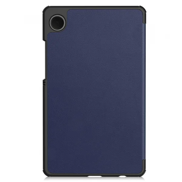 LEATHER Zaklápací kryt pre Samsung Galaxy Tab A11 tmavomodrý