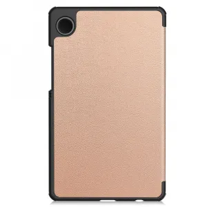 LEATHER Zaklápací kryt pre Samsung Galaxy Tab A11 ROSE GOLD
