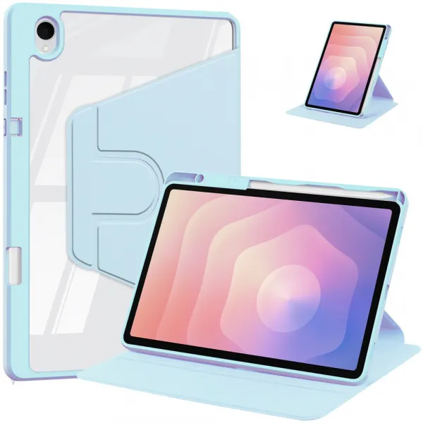 CRYSTAL FLEXI Zaklápací obal pre Samsung Galaxy Tab S11 svetlomodrý