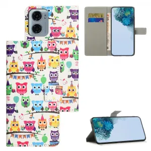 ART Peňaženkový kryt pre Motorola Moto G06 / G06 Power OWLS STICKER