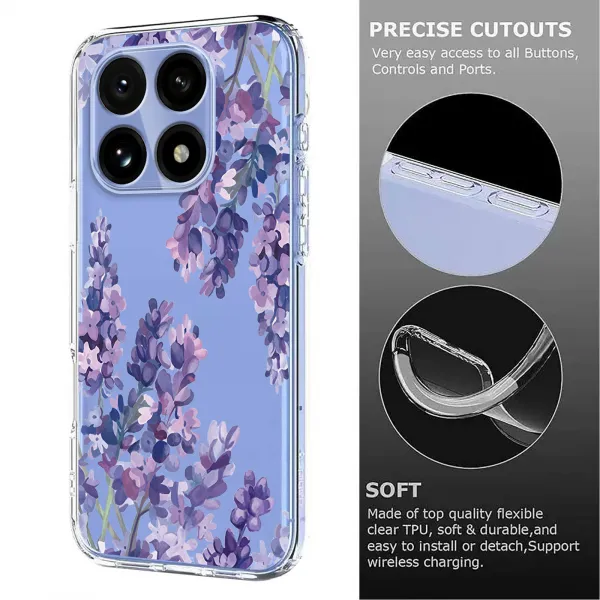 ART TPU Ochranný obal pre Xiaomi 15T WISTERIA