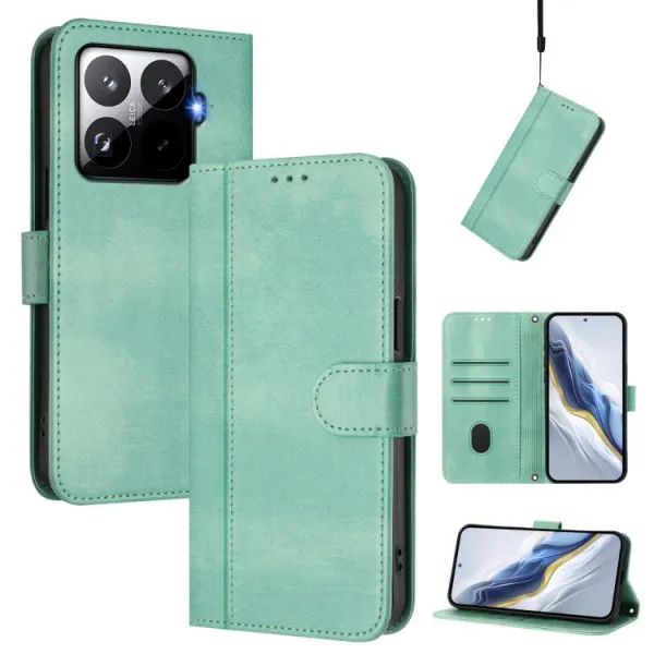 LINEAR Peňaženkový obal pre Xiaomi 15T Pro svetlozelený