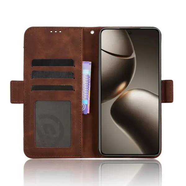 SLOT Peňaženkový obal pre Xiaomi 15T Pro hnedý