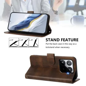 LINEAR Peňaženkový obal pre Xiaomi 15T Pro hnedý