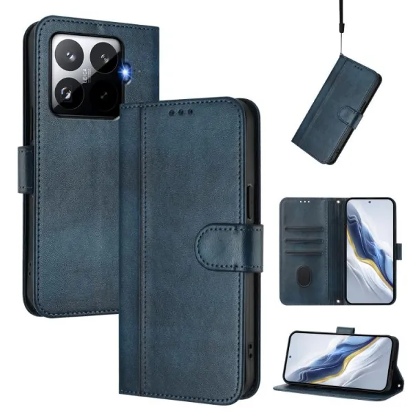 LINEAR Peňaženkový obal pre Xiaomi 15T Pro tmavomodrý