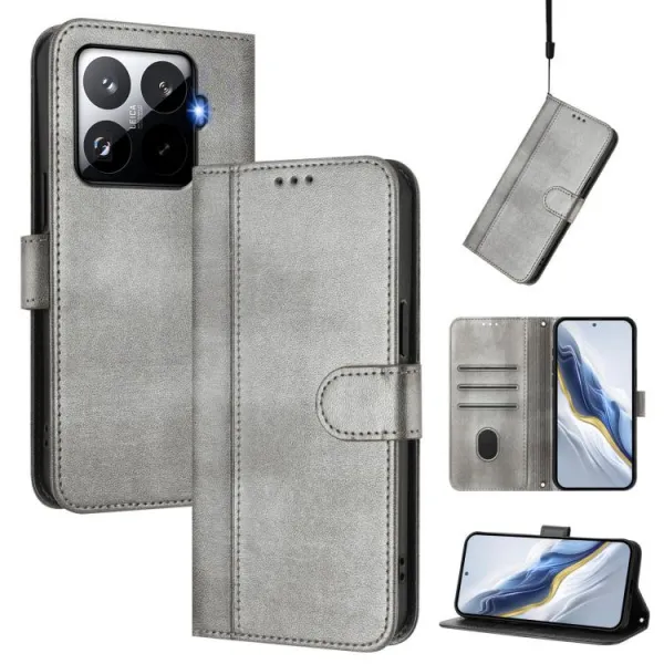 LINEAR Peňaženkový obal pre Xiaomi 15T Pro šedý