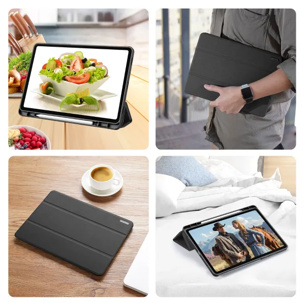 DUX DOMO Zaklápací obal pre Samsung Galaxy Tab S11 čierny