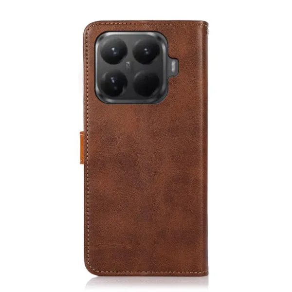 KHAZNEH DUAL-COLOR Peňaženkový kryt pre Xiaomi 15T Pro hnedý