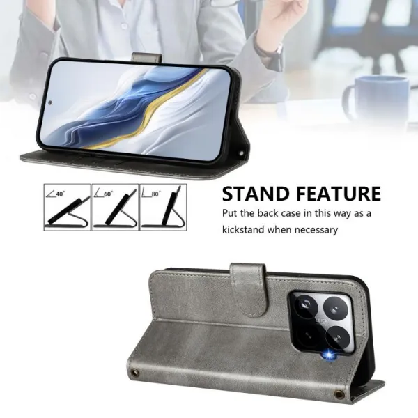 LINEAR Peňaženkový obal pre Xiaomi 15T Pro šedý