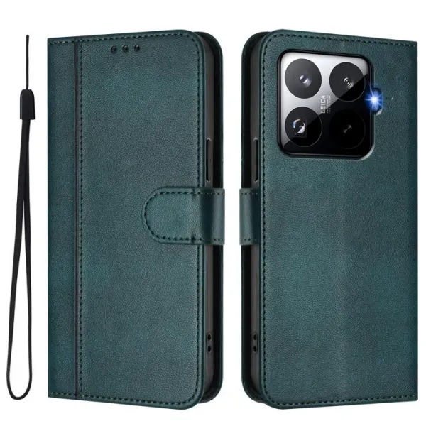 LINEAR Peňaženkový obal pre Xiaomi 15T Pro tmavozelený