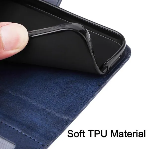SMOOTH Peňaženkové puzdro pre Motorola Moto G06 / G06 Power modré