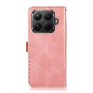 KHAZNEH DUAL-COLOR Peňaženkový kryt pre Xiaomi 15T Pro ružový