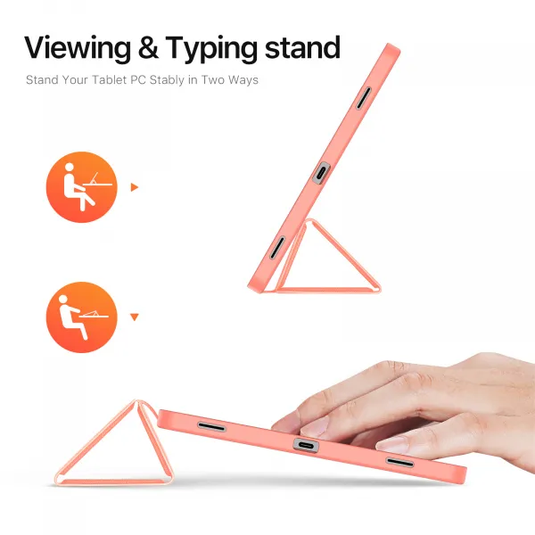 DUX DOMO Zaklápací obal pre Samsung Galaxy Tab S11 ružový