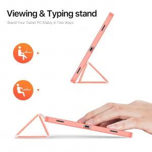 DUX DOMO Zaklápací obal pre Samsung Galaxy Tab S11 ružový