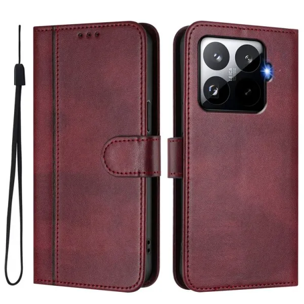 LINEAR Peňaženkový obal pre Xiaomi 15T Pro bordový