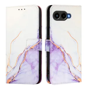 ART MARBLE Peňaženkový kryt pre T Phone 3 WHITE PURPLE