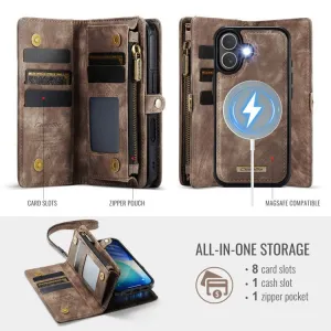 WALLET Ochranný kryt s peňaženkou 2v1 pre Apple iPhone 17 hnedý