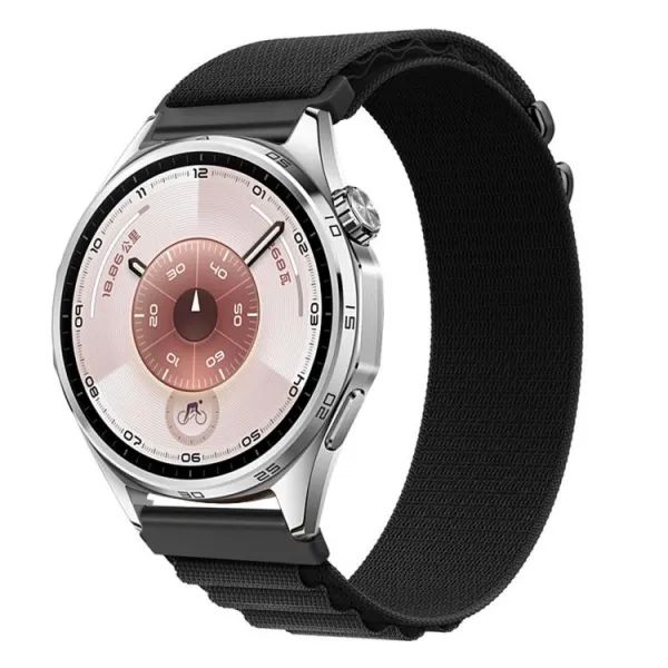 NYLON Vymeniteľný remienok pre Huawei Watch GT 5 46mm / GT 6 46mm čierny