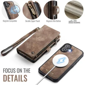 WALLET Ochranný kryt s peňaženkou 2v1 pre Apple iPhone 17 hnedý