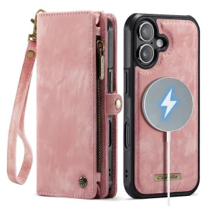 WALLET Ochranný kryt s peňaženkou 2v1 pre Apple iPhone 17 ružový