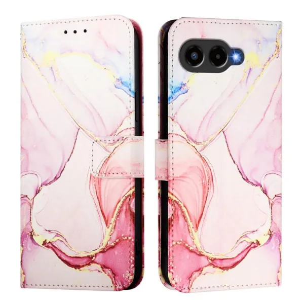 ART MARBLE Peňaženkový kryt pre T Phone 3 ROSE GOLD