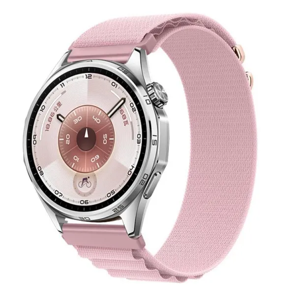 NYLON Vymeniteľný remienok pre Huawei Watch GT 5 46mm / GT 6 46mm svetloružový