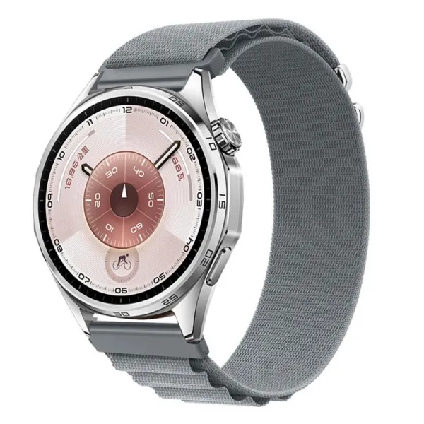 NYLON Vymeniteľný remienok pre Huawei Watch GT 5 46mm / GT 6 46mm šedý