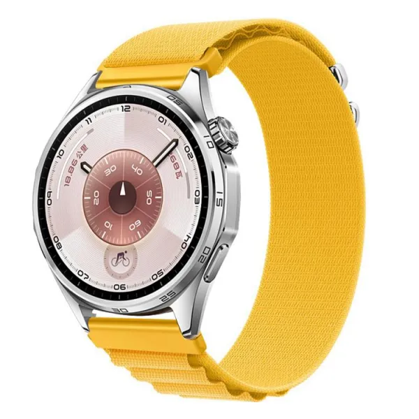 NYLON Vymeniteľný remienok pre Huawei Watch GT 5 46mm / GT 6 46mm žltý