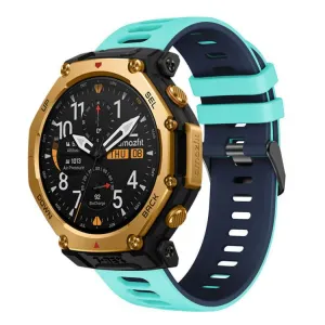 SPORTY Vymeniteľný silikónový remienok Amazfit T-Rex 3 Pro 48mm TEAL BLUE