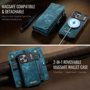 WALLET Ochranný kryt s peňaženkou 2v1 pre Apple iPhone 17 Pro modrý