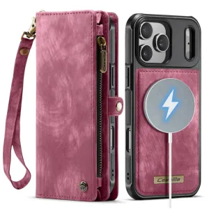 WALLET Ochranný kryt s peňaženkou 2v1 pre Apple iPhone 17 Pro Max červený