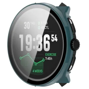PC FULL COVER Plastový kryt so sklom pre Suunto Race 2 zelený